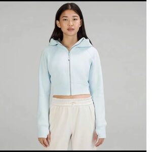 Lululemon Scuba Full-Zip Cropped Hoodie Jacket size 12 NWT